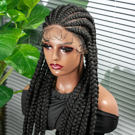 36INCH 9 Strand Braids LACE Braids Wigs