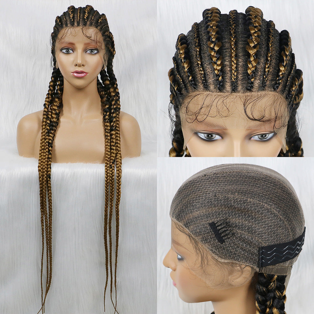 100% Hand-Braided FULL LACE Braided Wigs-1