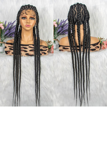 100% Hand-Braided LACE Braided Wigs