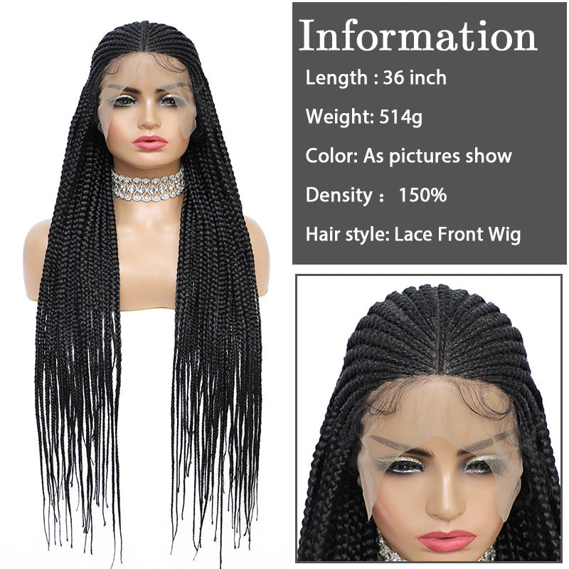 100% Hand Braided Lace Braided Wig-2