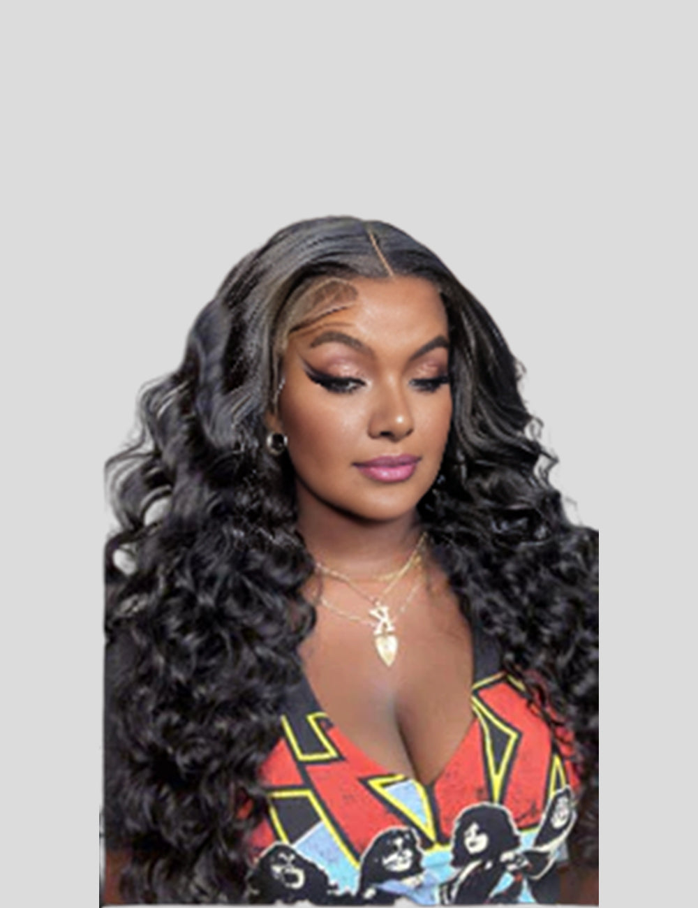 13x4 Lace Frontal Wigs Loose Deep Wave Wig Hair 200% Density Indian Human Hair Wigs-1