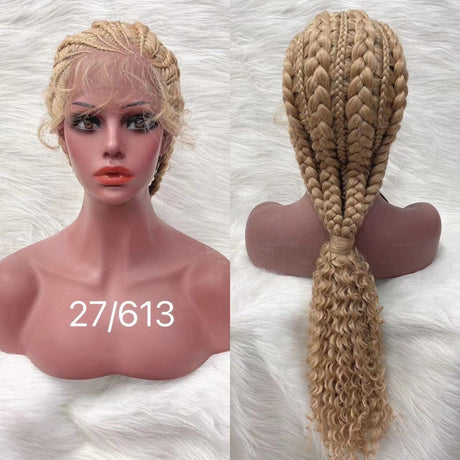 2022 Latest Style Front Lace Braided Wigs-4