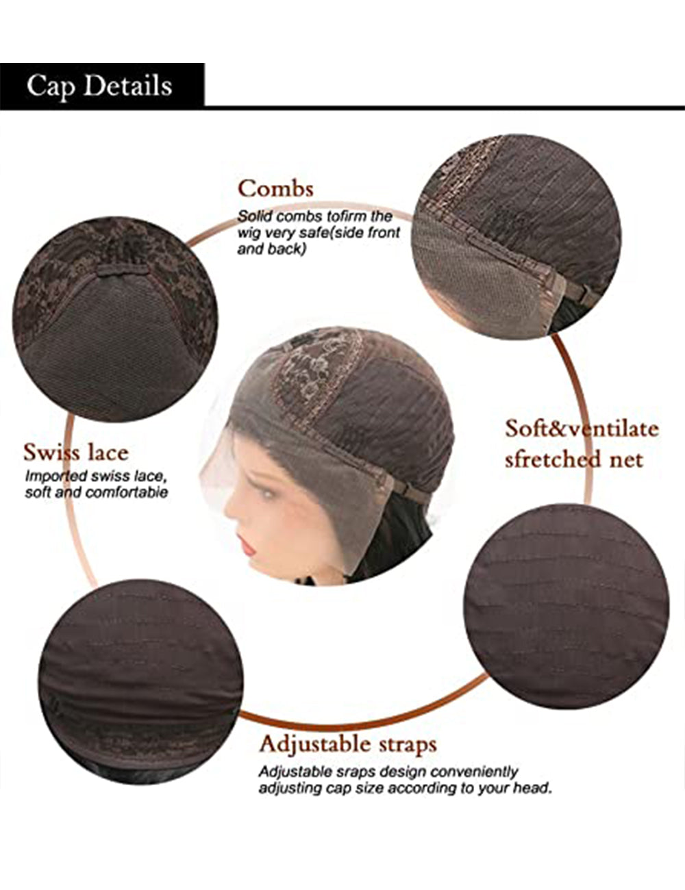 24 Inch Lace Front Black Box Braided Wigs-6