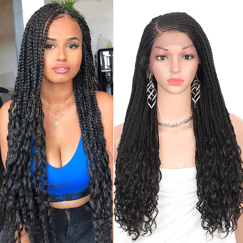 24 Inches 13X5 Lace Frontal Goddess Box Braids Wigs-1