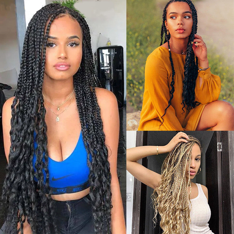 24 Inches 13X5 Lace Frontal Goddess Box Braids Wigs