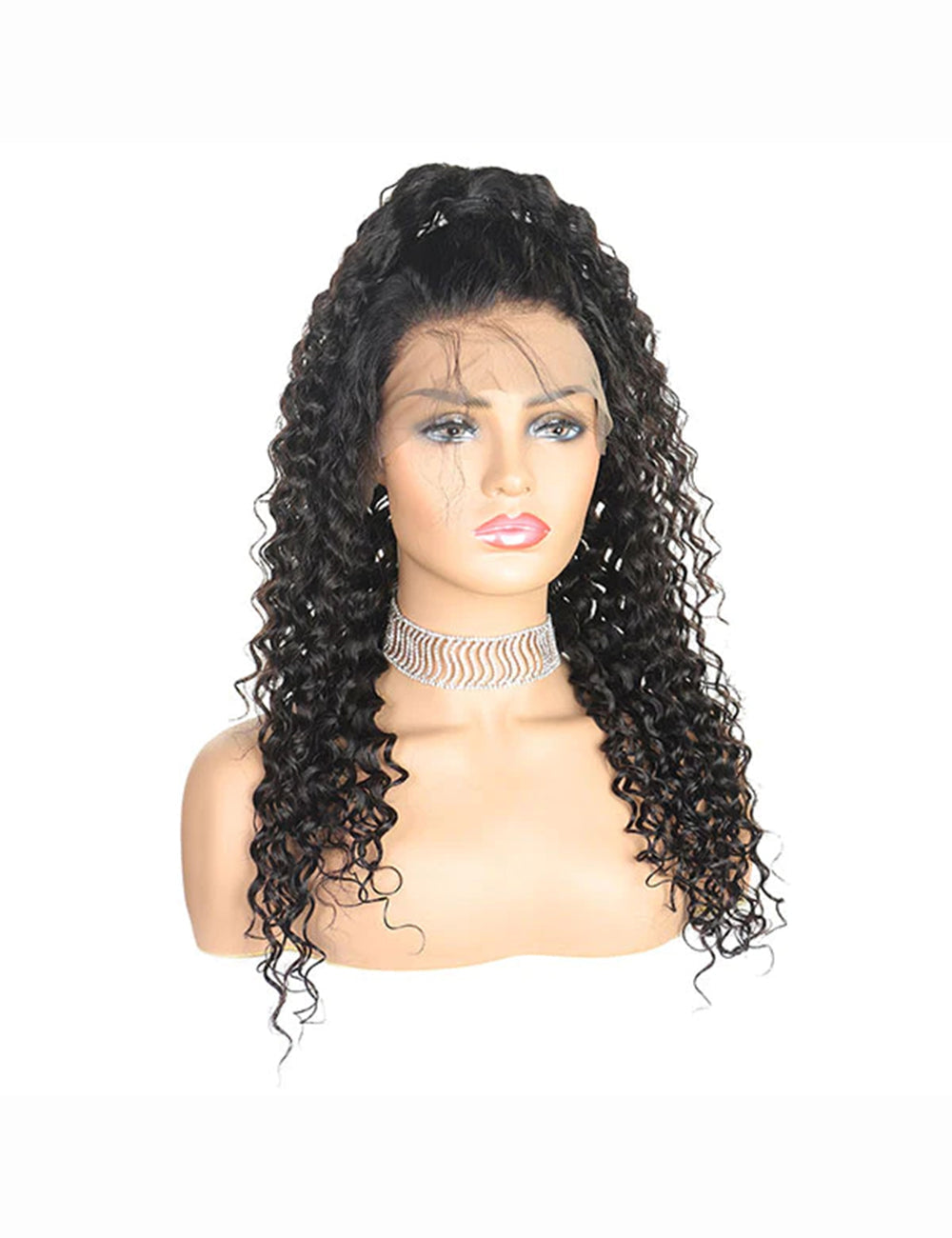 30 Inch Brazilian Deep Wave Closure Wigs 4x4 Lace Closure Wigs 250% Density Human Hair Wig-4