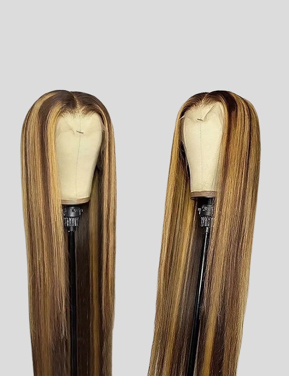 32 inch Balayage Highlight Hair 13x4 Frontal Lace Wigs Straight Pre Plucked Human Hair Wigs-5