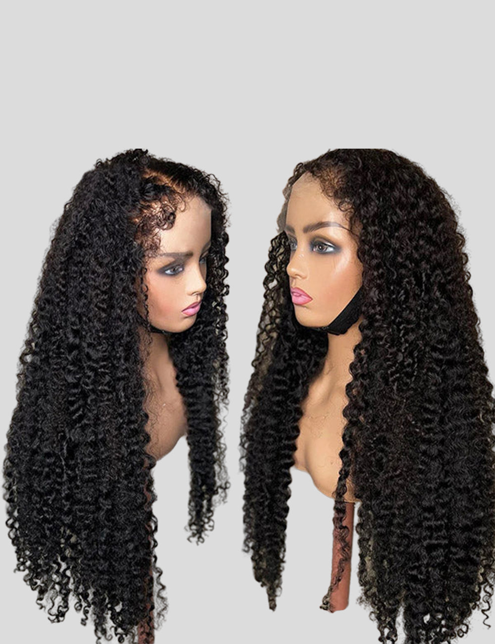 4C Kinky Edges Deep Wave Wig Lace Frontal Wigs Human Hair HD Lace Wigs with Kinky Baby Hair-5