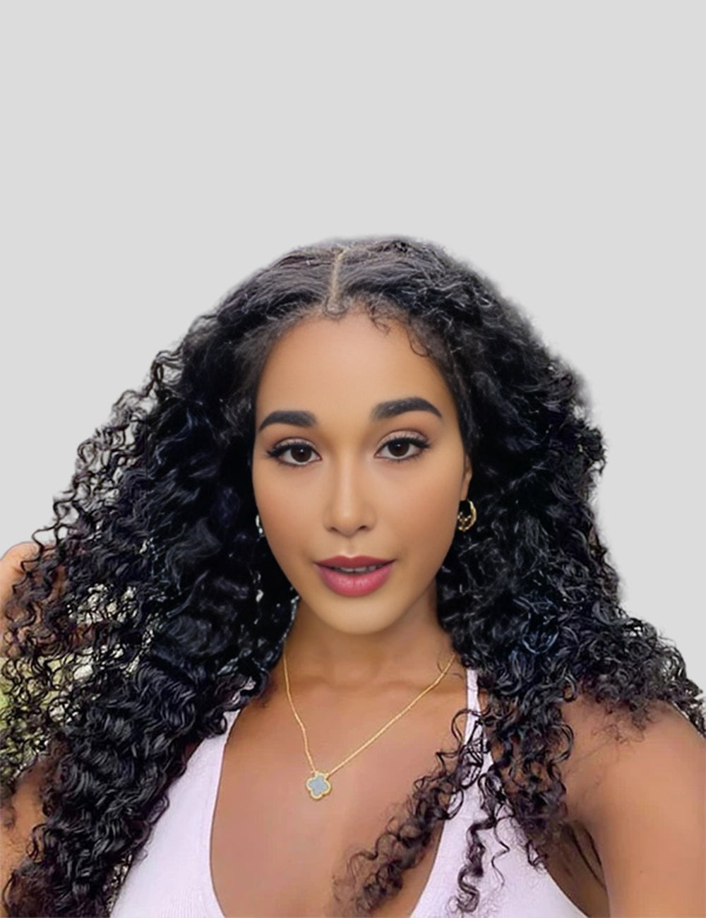 4C Kinky Edges Deep Wave Wig Lace Frontal Wigs Human Hair HD Lace Wigs with Kinky Baby Hair