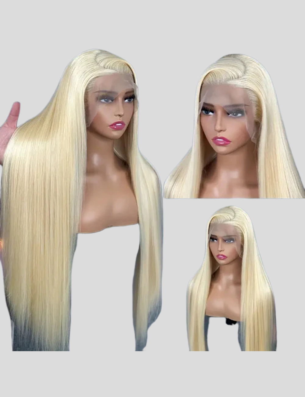 613 Blonde Frontal Wig 13x4 HD Lace Front Wig Brazilian Straight Human Hair Wigs-5