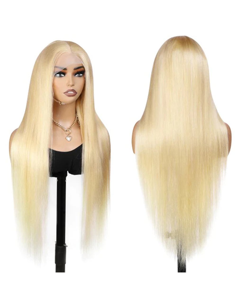 613 Blonde Frontal Wig 13x4 HD Lace Front Wig Brazilian Straight Human Hair Wigs-7