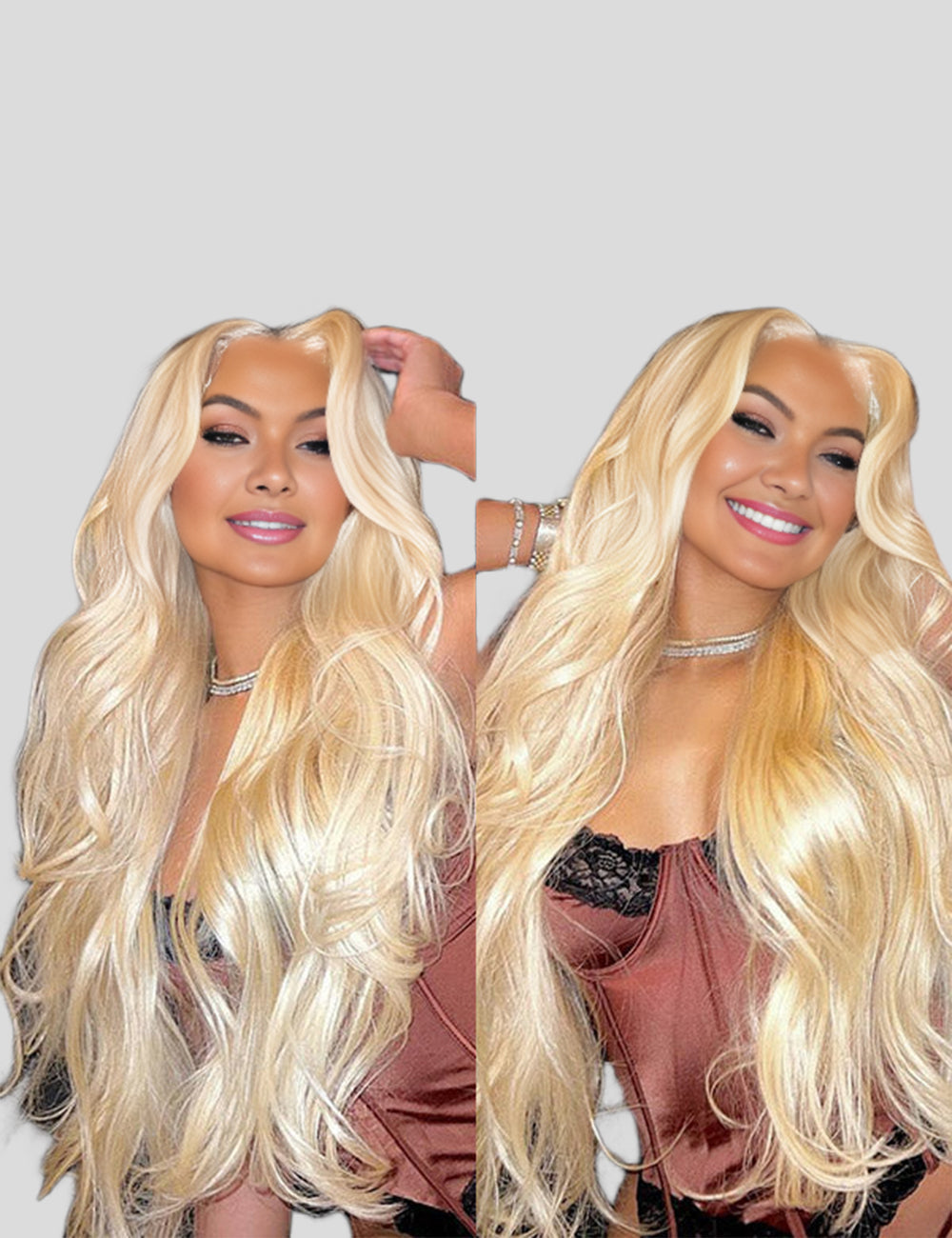 613 Body Wave Wig 13x4 HD Lace Front Wig Blonde Lace Frontal Wig-4