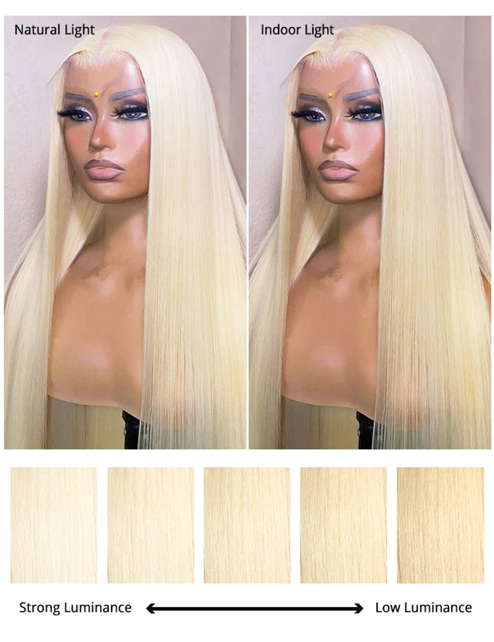 613 Full Lace Human Hair Wigs HD Transparent Lace Straight Human Hair Wigs With Baby Hair-2-1