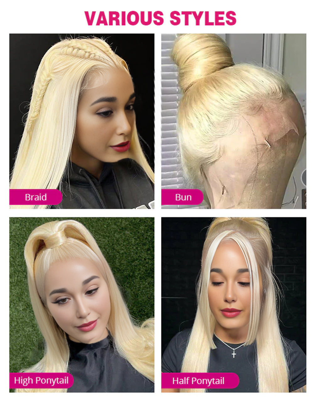 613 Full Lace Human Hair Wigs HD Transparent Lace Straight Human Hair Wigs With Baby Hair-2-6