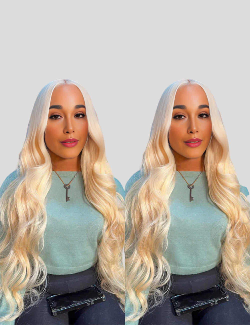 613 Lace Front Wig Honey Blonde Wig Straight Hair Wig HD Transparent Lace Wigs Body Wave Glueless Human Hair Wig-4