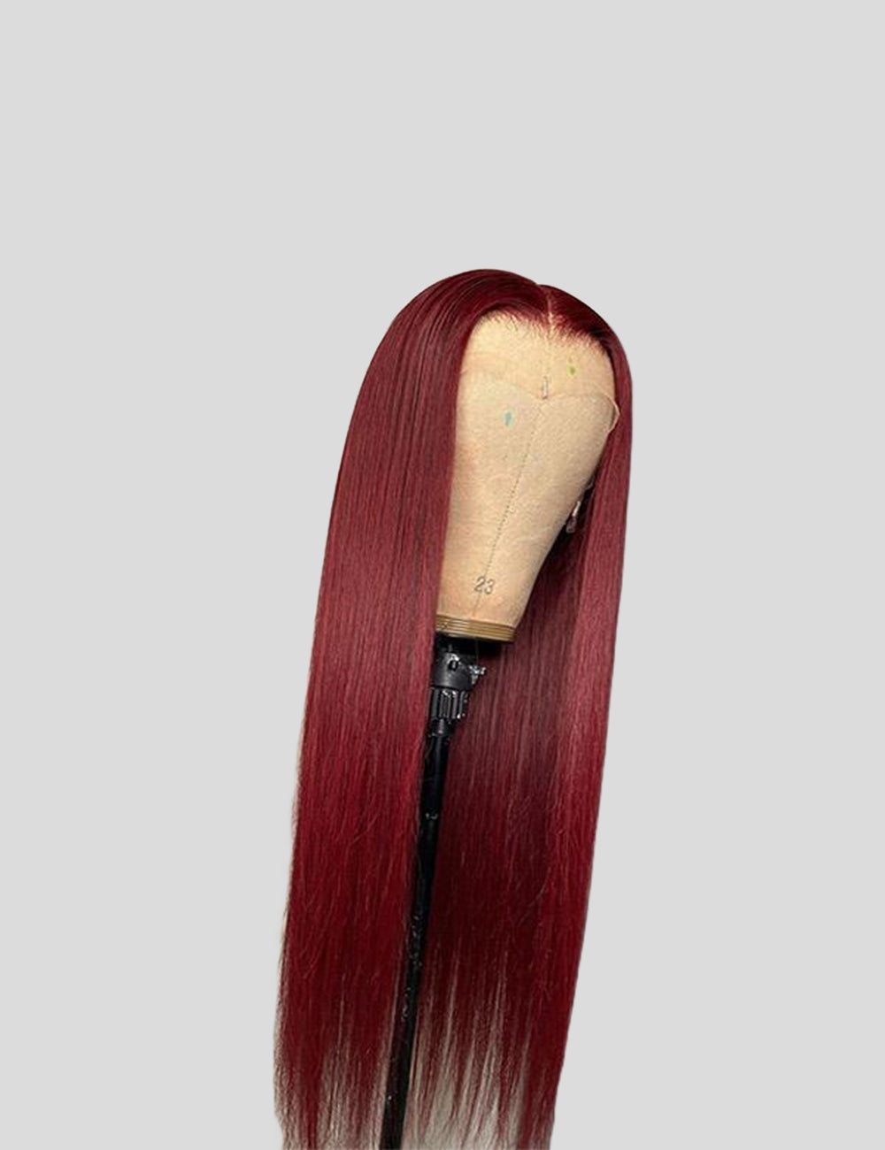 99J Burgundy Lace Wig Transparent T Lace Part Wig Straight Human Hair Wigs Beauty-3