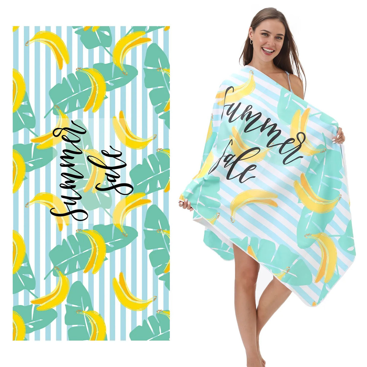 Banana_Pattern_Double-Faced_Fleece_Beach_Towel_PRUSES_1