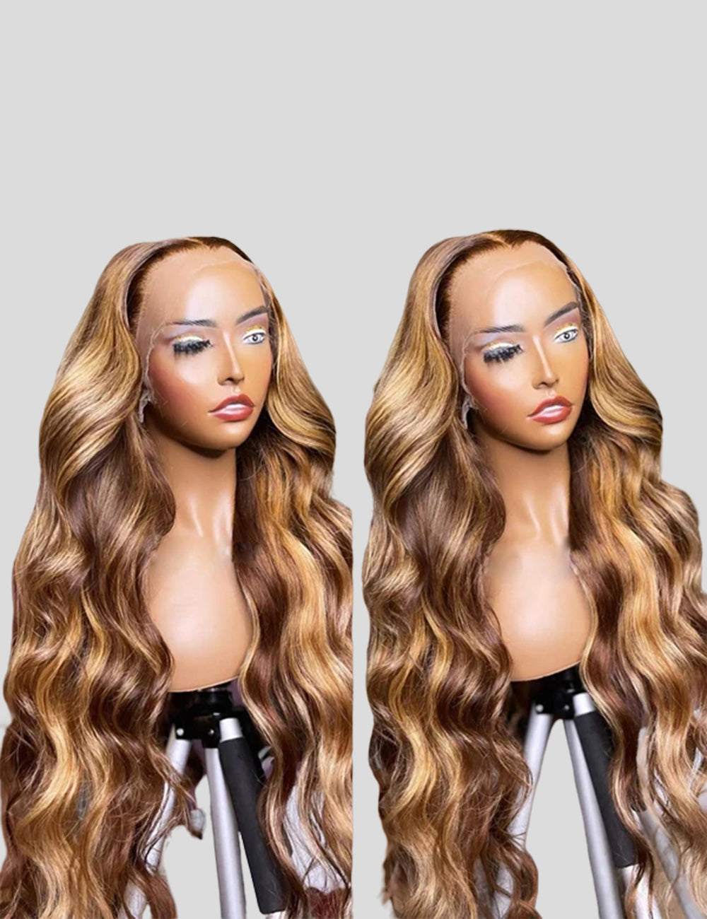 Black P4/27 Highlight Body Wave 13x4 Lace Frontal Wig-1