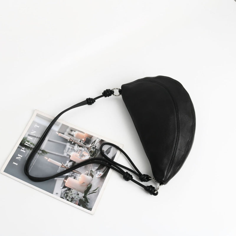 Black_soft_leather_zipper_half-moon_shoulder_bag_vintage_hobo_bags_4