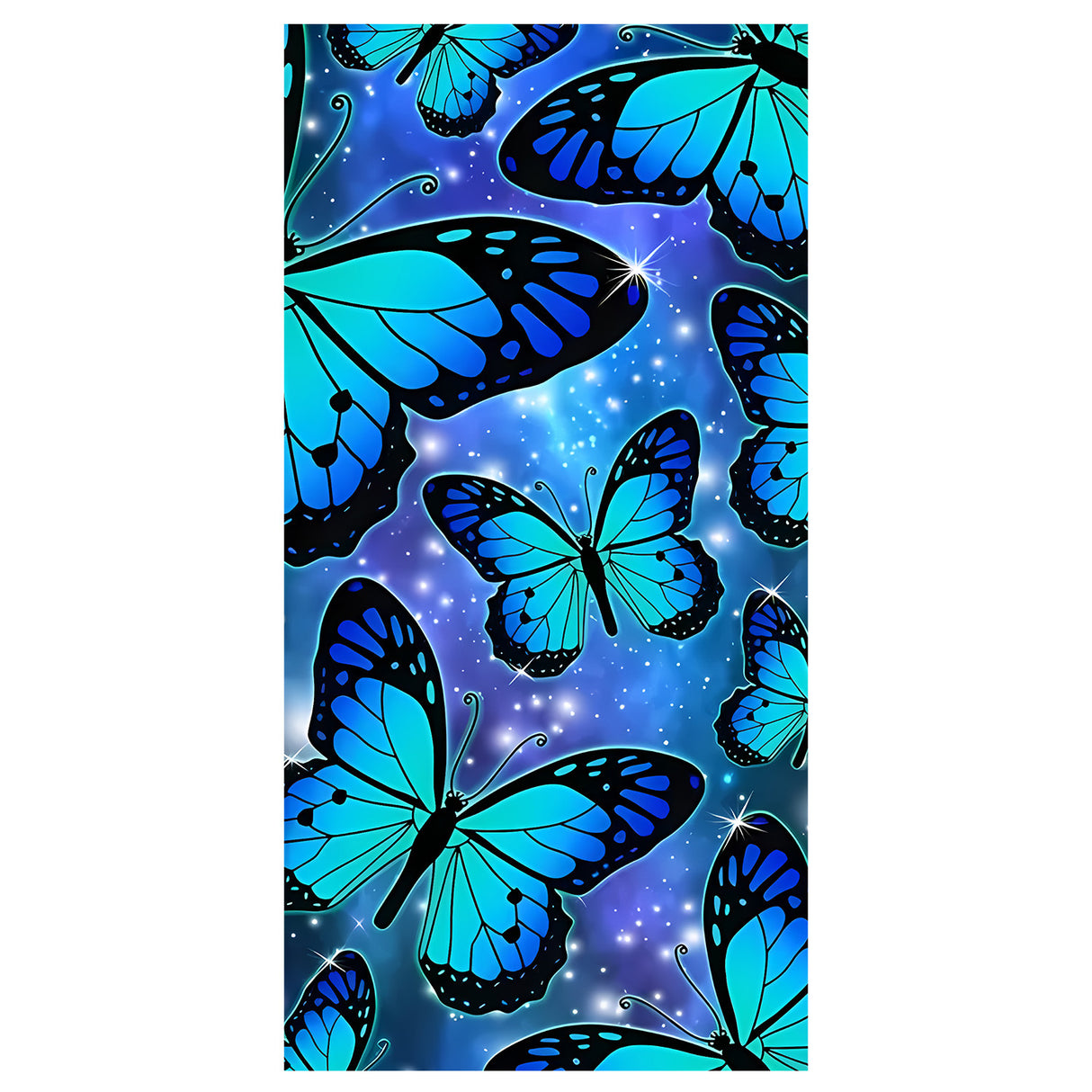Blue Butterfly Beach Towel | PRUSES