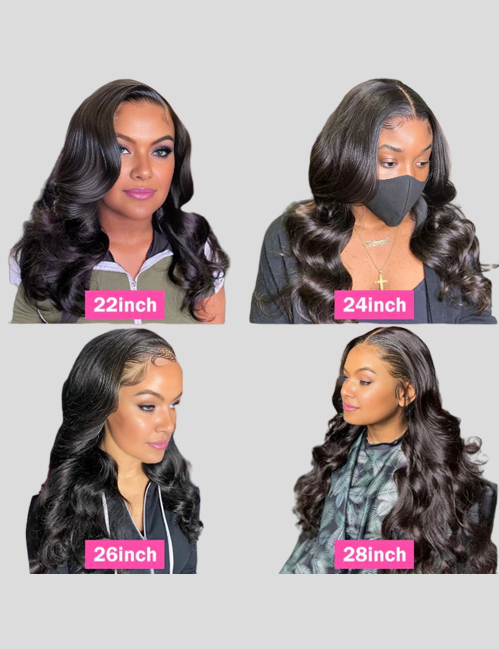Body Wave Lace Front Wig HD Lace Frontal Wig Unprocessed Glueless Human air Wigs-8