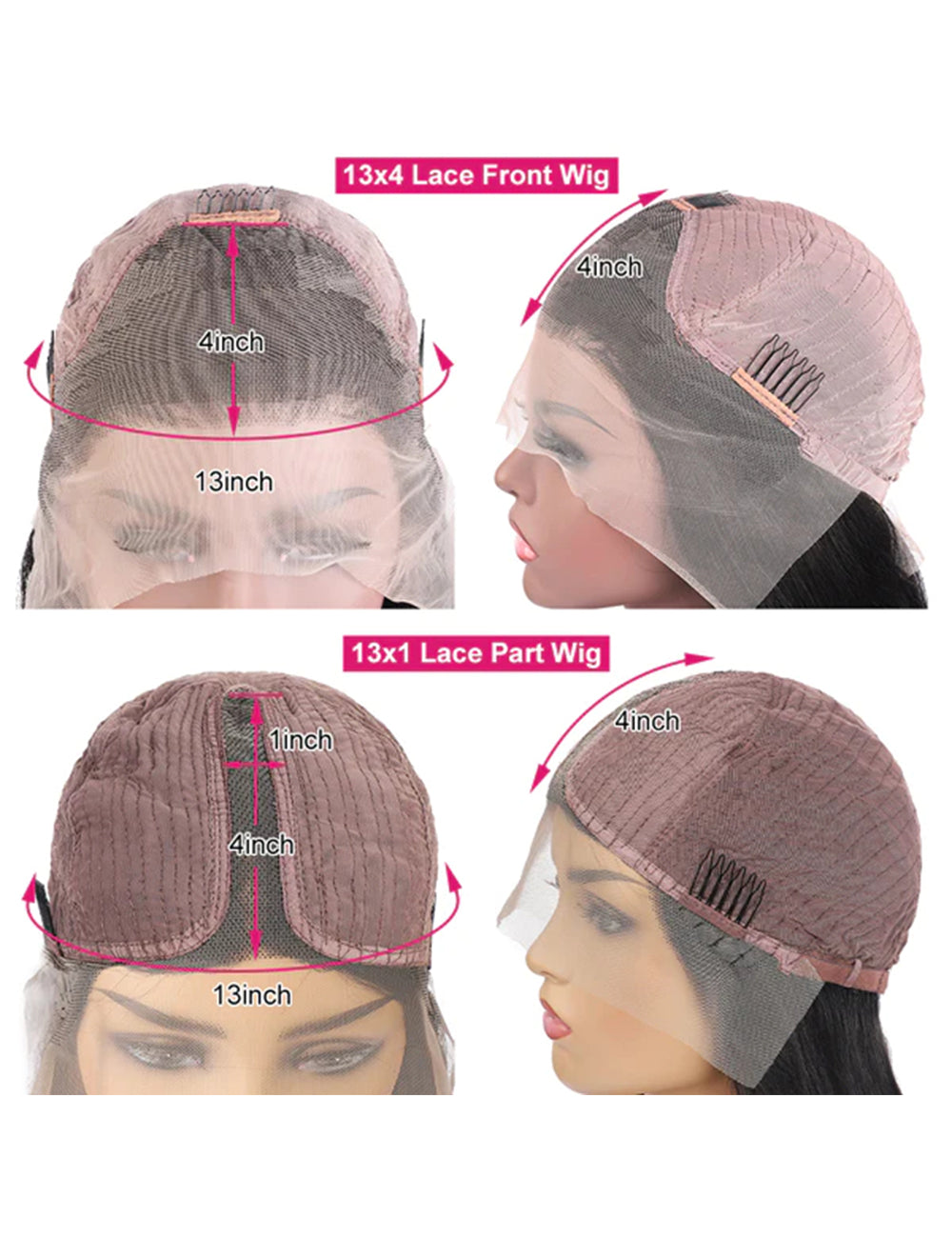 Body Wave Lace Front Wig HD Lace Frontal Wig Unprocessed Glueless Human air Wigs-9