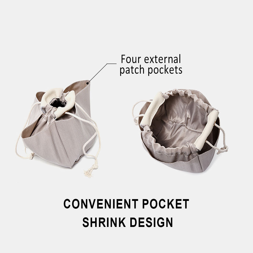 Bucket Bag Vegetable Basket Leather Handbag |PRUSES-1