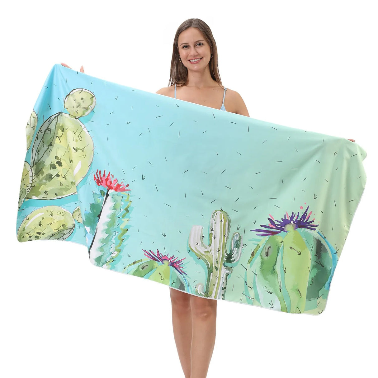 Cactus_Pattern_Double-Faced_Fleece_Beach_Towel_PRUSES_2
