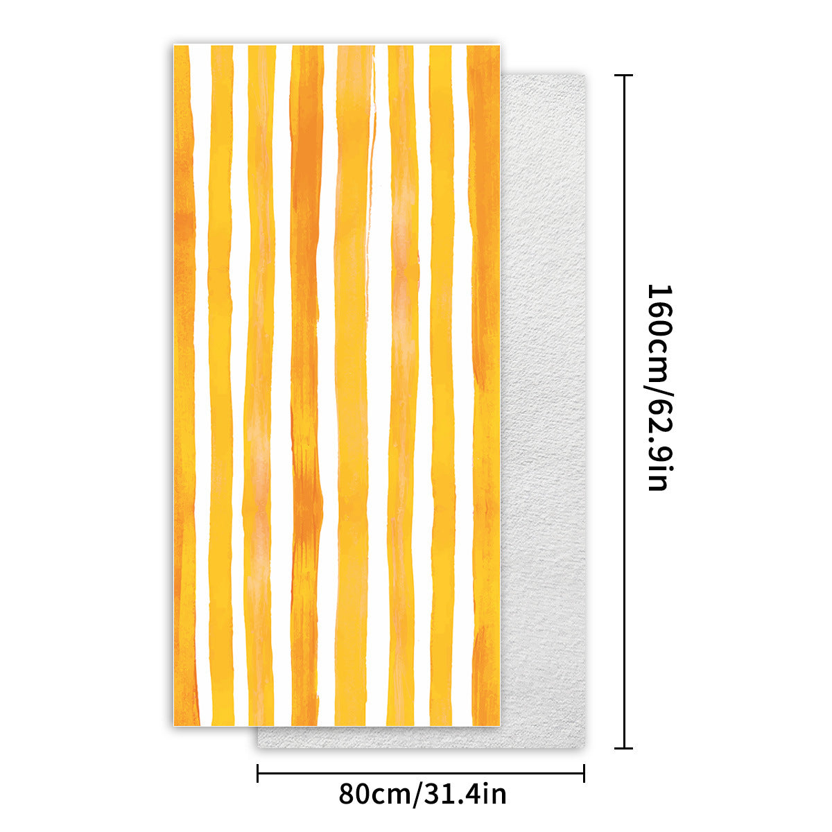 Colorful Striped Double-faced Fleece Quick-drying Beach Towel | PRUSES-4
