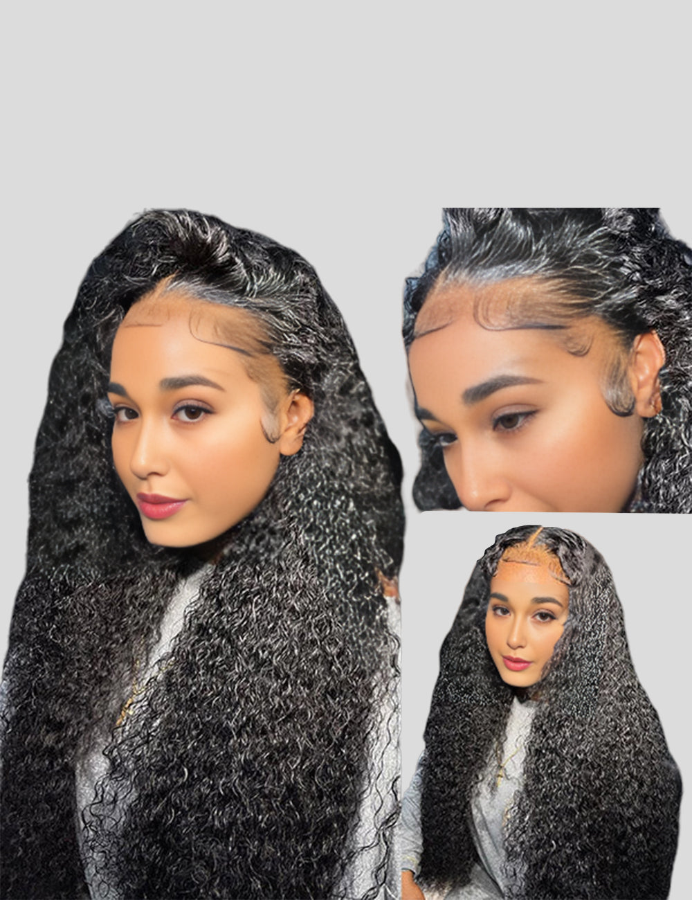Curly Human Hair Wigs Curly Lace Front Wigs Undetectable Lace Wigs 13x4 Lace Frontal Wigs-3