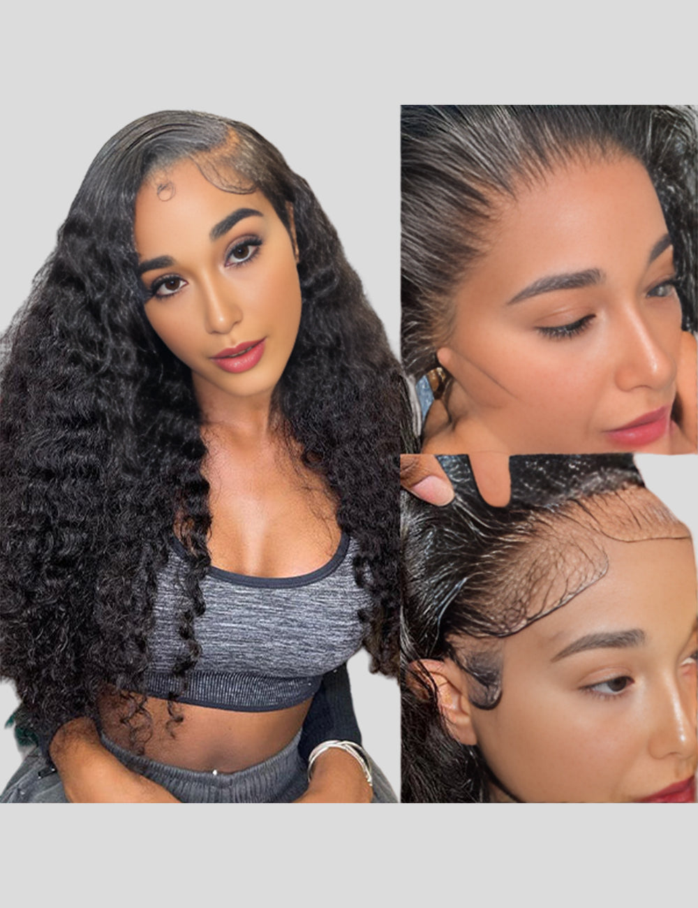 Deep Wave Frontal Wigs HD Lace Front Wig Real HD Lace Wigs 250% Density Human Hair Wigs-1