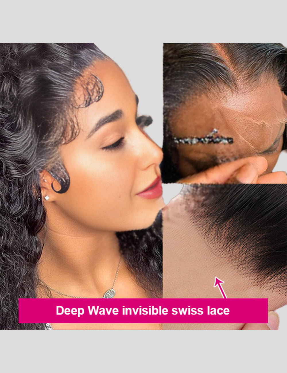 Deep Wave Frontal Wigs HD Lace Front Wig Real HD Lace Wigs 250% Density Human Hair Wigs-2