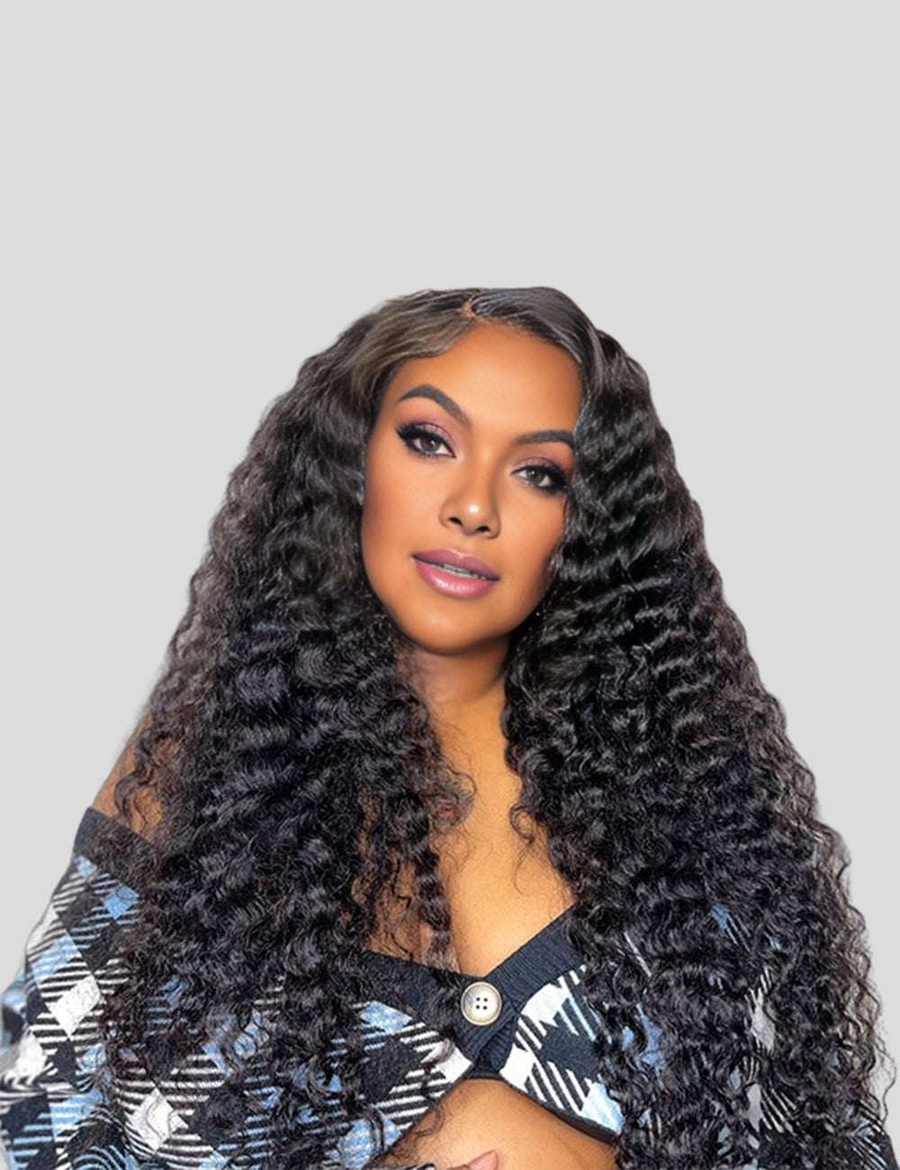 Deep Wave Human Hair Wigs 13x4 Lace Front Wig Indian Hair Deep Curly Lace Wig With Natural Hairline-1