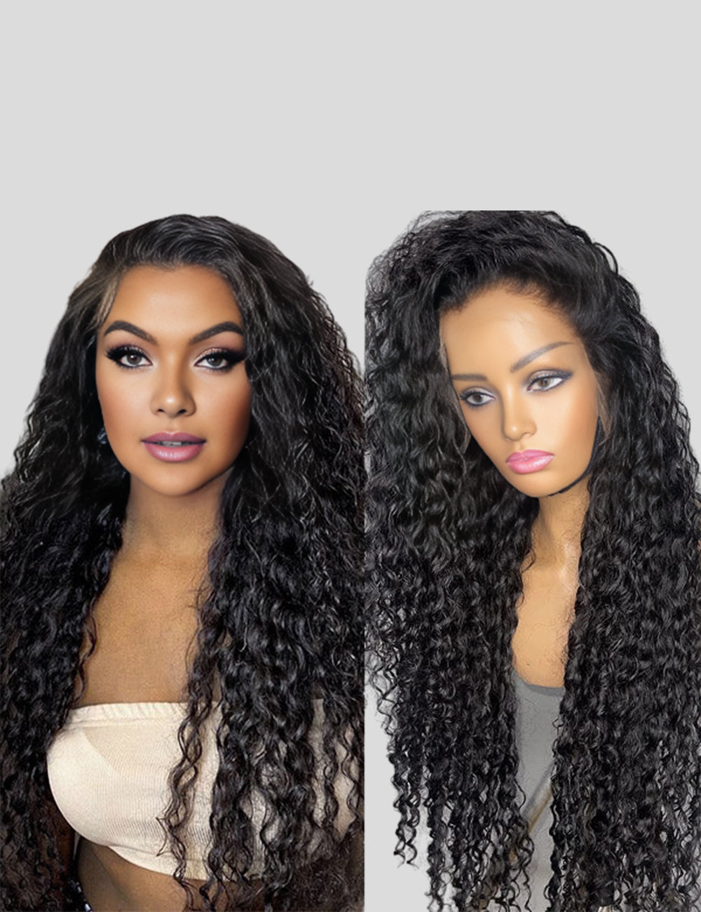 Deep Wave Lace Front Wig HD Transparent Lace Wig 13x4 Lace Frontal Wigs 200% Density