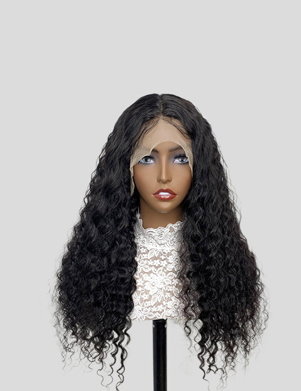 Deep Wave Wig 13x4 Lace Front Wig 200% Density Lace Frontal Wig Pre Plucked Human Hair Wigs-1