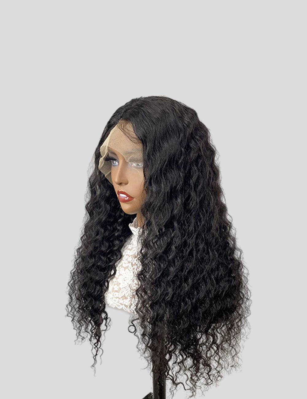 Deep Wave Wig 13x4 Lace Front Wig 200% Density Lace Frontal Wig Pre Plucked Human Hair Wigs-2