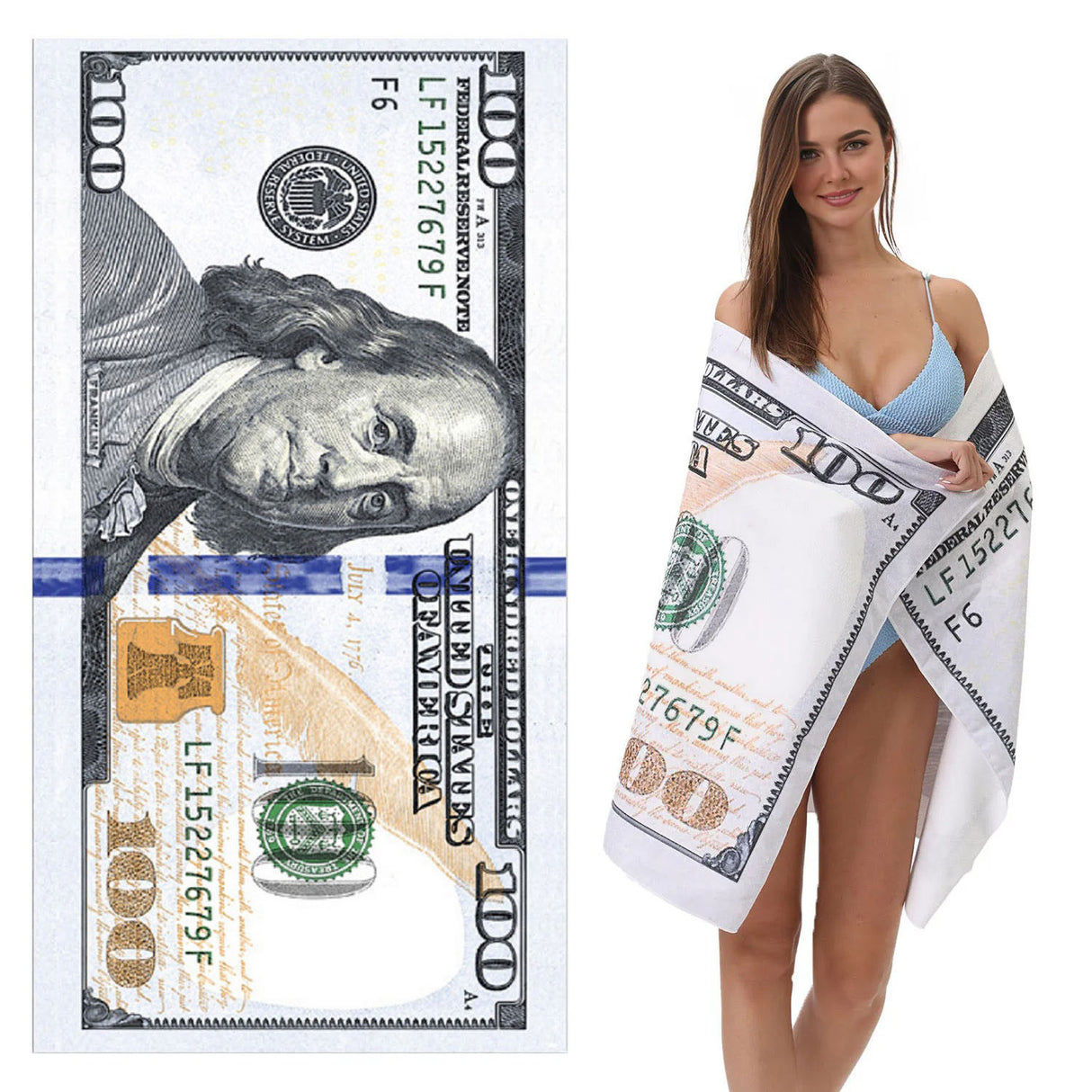 Dollar Digital Printed Microfiber Bath And Beach Towels | PRUSES-1