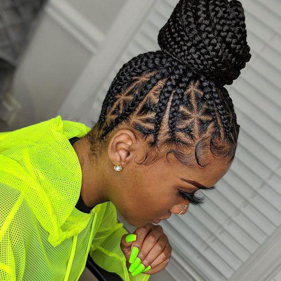 Fancy Cornrow Braid Wigs