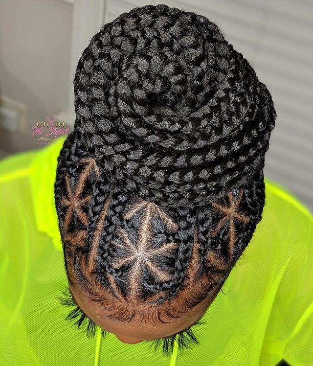 Fancy Cornrow Braid Wigs