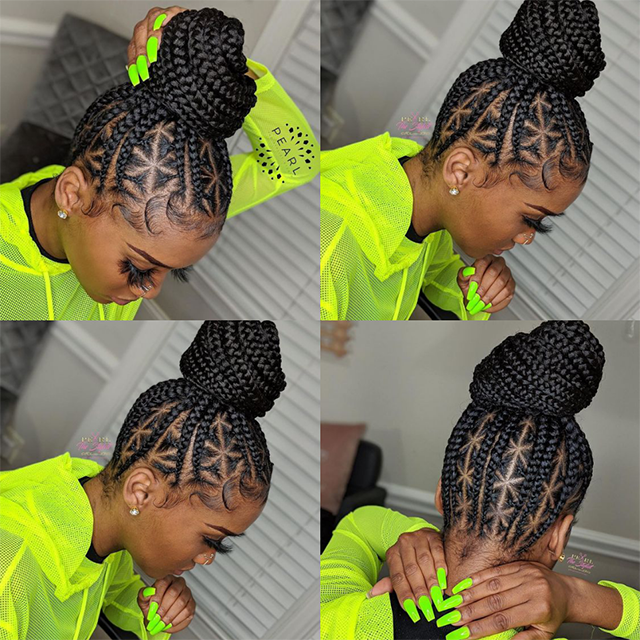Fancy Cornrow Braid Wigs