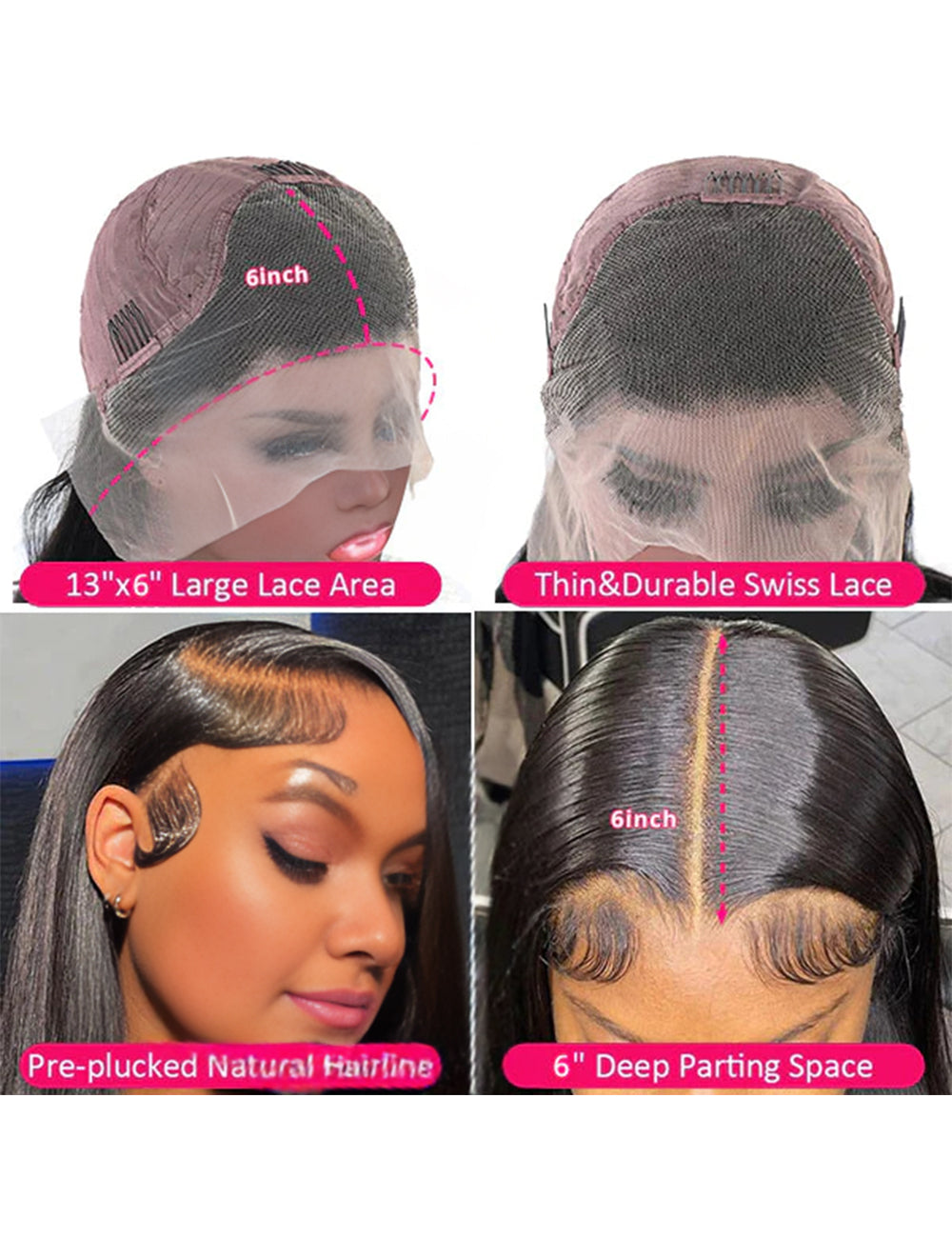 Flash Sale Straight Human Hair Wigs 13x4 &13x6 HD Lace Front Wigs-4