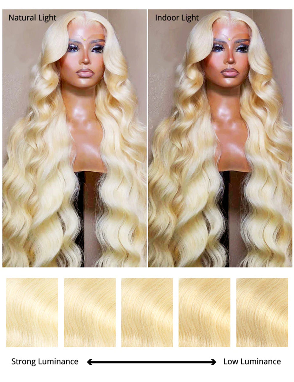Full Lace Human Hair Wigs 613 Body Wave Wig Honey Blonde Full Lace Wigs HD Transparent 360 Full Lace Wigs-4