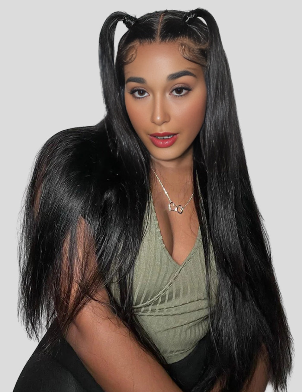Full Lace Wigs Straight Transparent HD Full Lace Wigs Pre Plucked Human Hair Wigs-1