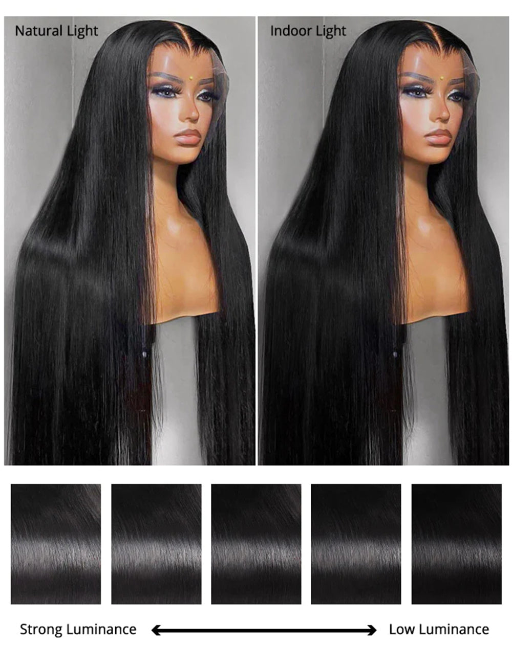Full Lace Wigs Straight Transparent HD Full Lace Wigs Pre Plucked Human Hair Wigs-7