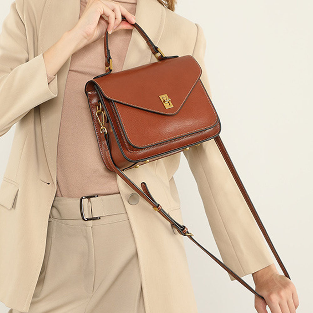 Genuine Leather High-end Women's Shoulder Bag |PRUSES-4