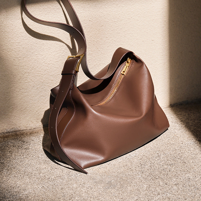 Genuine Leather Tote Bag Commuter Bag | PRUSES-10