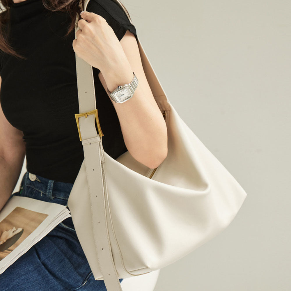 Genuine Leather Tote Bag Commuter Bag | PRUSES-5