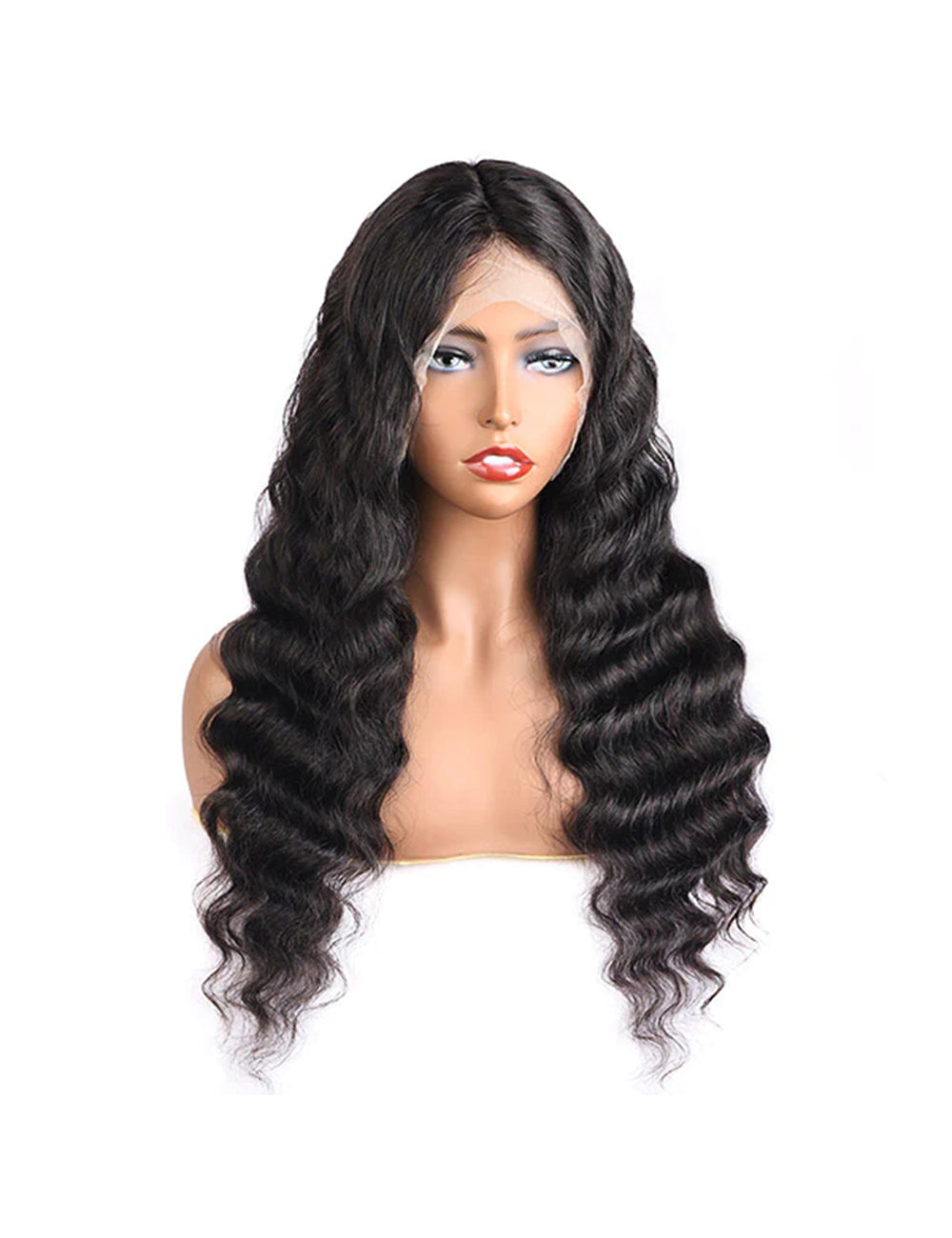 Glueless Loose Deep Wave Wig 13x6 HD Lace Front Wig 200% Density Brazilian Human Hair Wigs-2