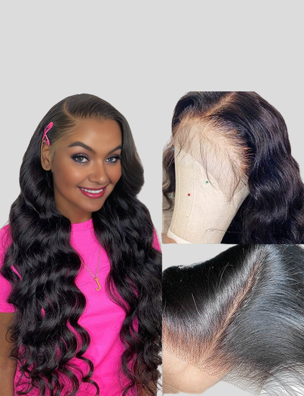 Glueless Loose Deep Wave Wig 13x6 HD Lace Front Wig 200% Density Brazilian Human Hair Wigs