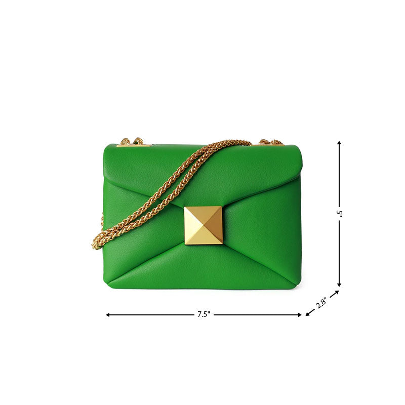 Green_Leather_Quilted_Bag_Fashion_Rivet_Crossbody_Chain_Bag_PRUSES-11